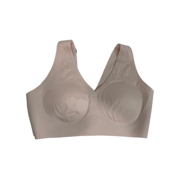 Medium Vanity Fair New Sleek Smooth Wireless Pullover Bra Beige 72037 - Picture 6 of 6